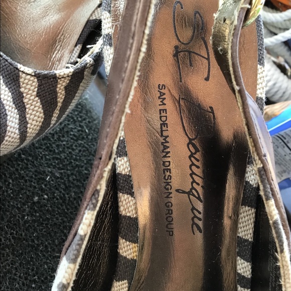 SAM EDELMAN high heel peep toe platform sandals!! - Picture 7 of 8